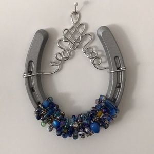 Handcrafted Creative Unique Beaded Horseshoe Art
